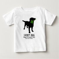 Niedliches Irish St. Patrick's Day Black Lab Lucky