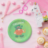 Niedliches Irish St. Patrick's Day Gnome Pappteller (Party)