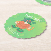 Niedliches Irish St. Patrick's Day Gnome Untersetzer (angewinkelt)