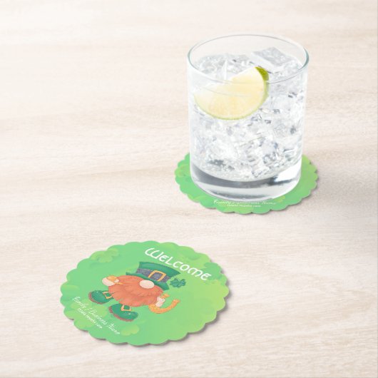 Niedliches Irish St. Patrick's Day Gnome Untersetzer (Vor Ort)