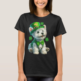 Niedliches Irishthemed West Highland White Terrier T-Shirt