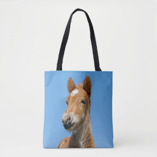 Niedliches isländisches Pferdefoal Pony Head Front Tasche