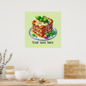 Niedliches italienisches Lebensmittelgeschäft mit Poster (Küche)