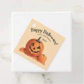 Niedliches Jack-o-Lantern Halloween Geschenkanhänger (Beispiel)