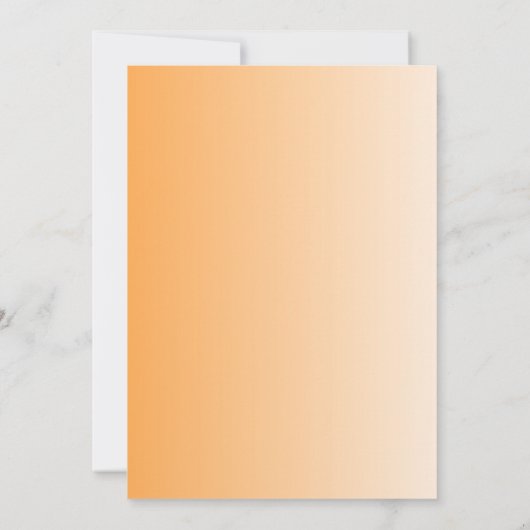 Niedliches Jack-O' Lantern Orange Pumpkin Carving Einladung (Rückseite)