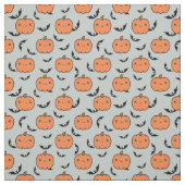 Niedliches Jack-O-Lantern-Pumpkins- und Flechtmust Stoff (Muster)