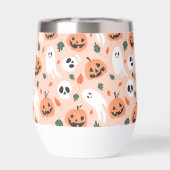 Niedliches Jack-O-Lantern- und Ghost-Muster (Rückseite)