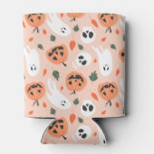 Niedliches Jack-O-Lantern- und Ghost-Muster Dosenkühler (Rückseite)