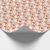 Niedliches Jack-O-Lantern- und Ghost-Muster Geschenkpapier (Ecke)