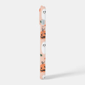 Niedliches Jack-O-Lantern- und Ghost-Muster iPhone 15 Hülle (Linke Seite)