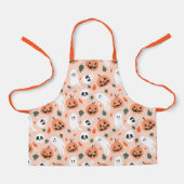 Niedliches Jack-O-Lantern- und Ghost-Muster Schürze (Vorderseite)