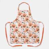Niedliches Jack-O-Lantern- und Ghost-Muster Schürze (Vorderseite)