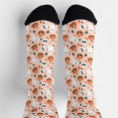 Niedliches Jack-O-Lantern- und Ghost-Muster Socken (Oben)