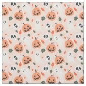 Niedliches Jack-O-Lantern- und Ghost-Muster Stoff (Muster)