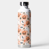 Niedliches Jack-O-Lantern- und Ghost-Muster Trinkflasche (links)