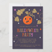 Niedliches Jack-o'-Laterne-Halloween-Party Einladung (Vorderseite)