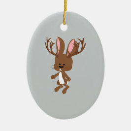 Niedliches Jackalope Keramikornament