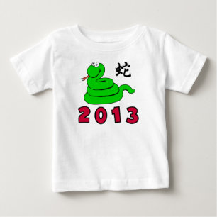 Niedliches Jahr der Schlange Baby T-shirt