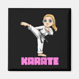 Niedliches Japan und Karate Girl Magnet