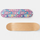 Niedliches japanisches Anime-Girl-Musterskateboard Skateboard (Horizontal)