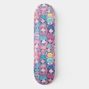 Niedliches japanisches Anime-Girl-Musterskateboard Skateboard