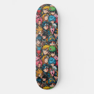Niedliches japanisches Anime Manga-Musterskateboar Skateboard