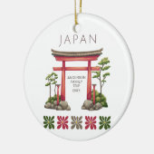 Niedliches japanisches Archway Keramik Ornament (Links)