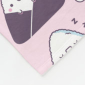 Niedliches japanisches Food-Onigiri-Reißbrett-Must Fleecedecke (Ecke)