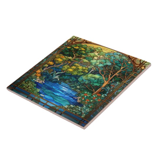 niedliches japanisches Gartenglas Imitat Fliese (Seite)