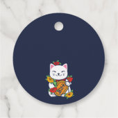 Niedliches japanisches Hibachi Dinner Geburtstagsp Geschenkanhänger (Rückseite)