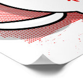 niedliches japanisches Katzenposter Poster (Ecke)