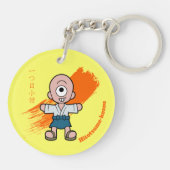 Niedliches japanisches Monster Hitotsume-kozo Schlüsselanhänger (Rückseite)