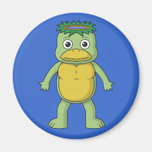 Niedliches japanisches Monster - Kappa Yokai Magnet