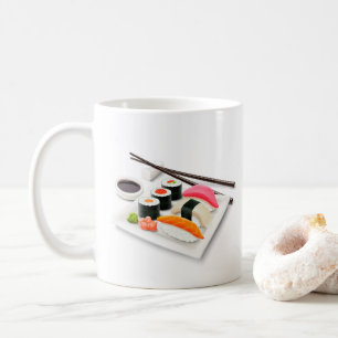 Niedliches japanisches Sushi Kaffeetasse