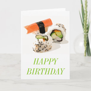 Niedliches japanisches Sushi Karte