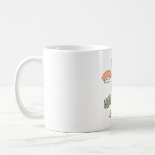 Niedliches japanisches Sushi Nigiri Maki Gunkan Se Kaffeetasse