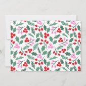 Niedliches Jingle & Mingle Retro Party Einladung (Rückseite)