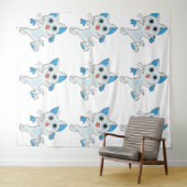 NIEDLICHES JUMPING-LICHT-ZYN-KÜCHE MIT BLAUEN AUGE WANDTEPPICH (Beispiel (Horizontal))