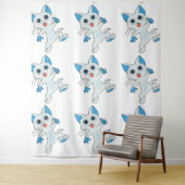 NIEDLICHES JUMPING-LICHT-ZYN-KÜCHE MIT BLAUEN AUGE WANDTEPPICH (Beispiel)