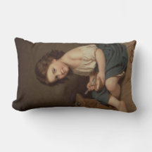 Niedliches Jung-Girl-Eating-Frühstück (Vintage Kun