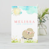 Niedliches Junge oder Mädchen Ankündigung (Stehend Vorderseite)