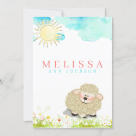 Niedliches Junge oder Mädchen Ankündigung