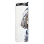 niedliches junges Mädchen - Animes Thermosbecher (Nach links gedreht)