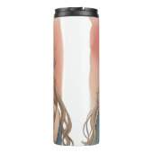 niedliches junges Mädchen - Animes Thermosbecher (Rückseite)