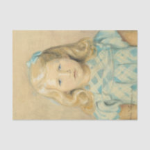 Niedliches junges Mädchen mit blonden Haaren