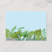 Niedliches Jungle Animals Kinderduschmaschine Wind Begleitkarte (Rückseite)