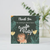 Niedliches Jungle Lion Art Safari Geburtstagsparty (Stehend Vorderseite)