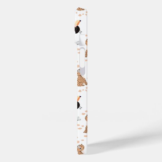 Niedliches Jungle-Regenwald-Muster Case-Mate iPhone Hülle (Rückseite / Links)