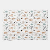 Niedliches Jungle-Regenwald-Muster Geschirrtuch (Horizontal)