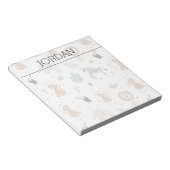 Niedliches Jungle-Regenwald-Muster Notizblock (angewinkelt)